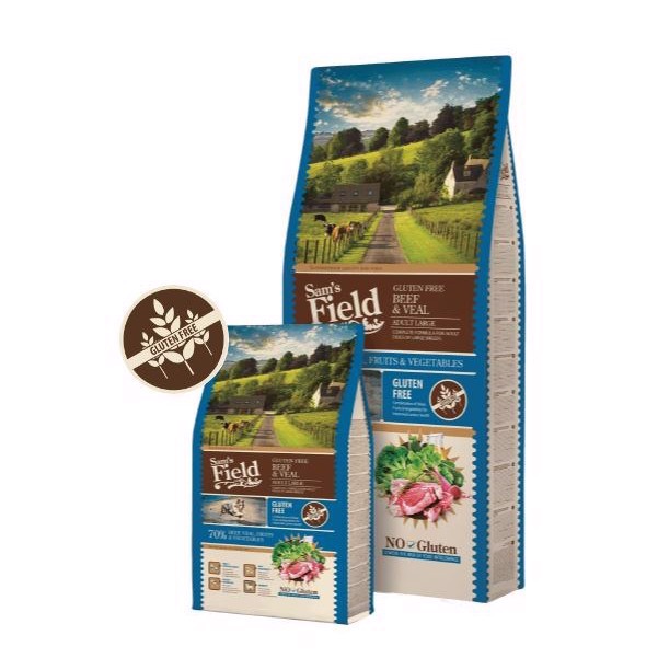 Sams Field Adult Large Beef, 13 kg - KORT DATO
