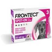 Frontect loppemiddel til hunde 20 - 40 kg, 3 x 4.0 ml