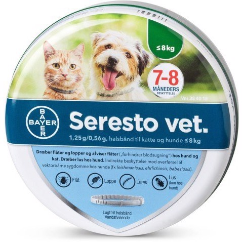 Billede af Seresto Vet loppehalsbånd til hunde under 8 kg