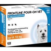 Frontline Pour-on Vet loppemiddel til hunde op til 10 kg, 6 x 0.67ml