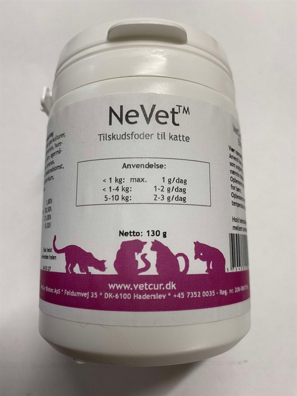 Nevet Til Kat 130g Fra Vetcur Biotec