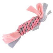 Legereb med fleece til hvalpe, pink