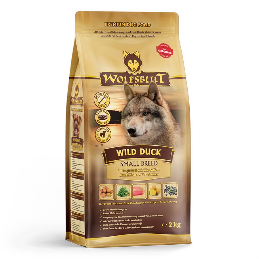 Billede af WolfsBlut Wild Duck Adult Small Breed, 7.5 kg hos MyPets.dk