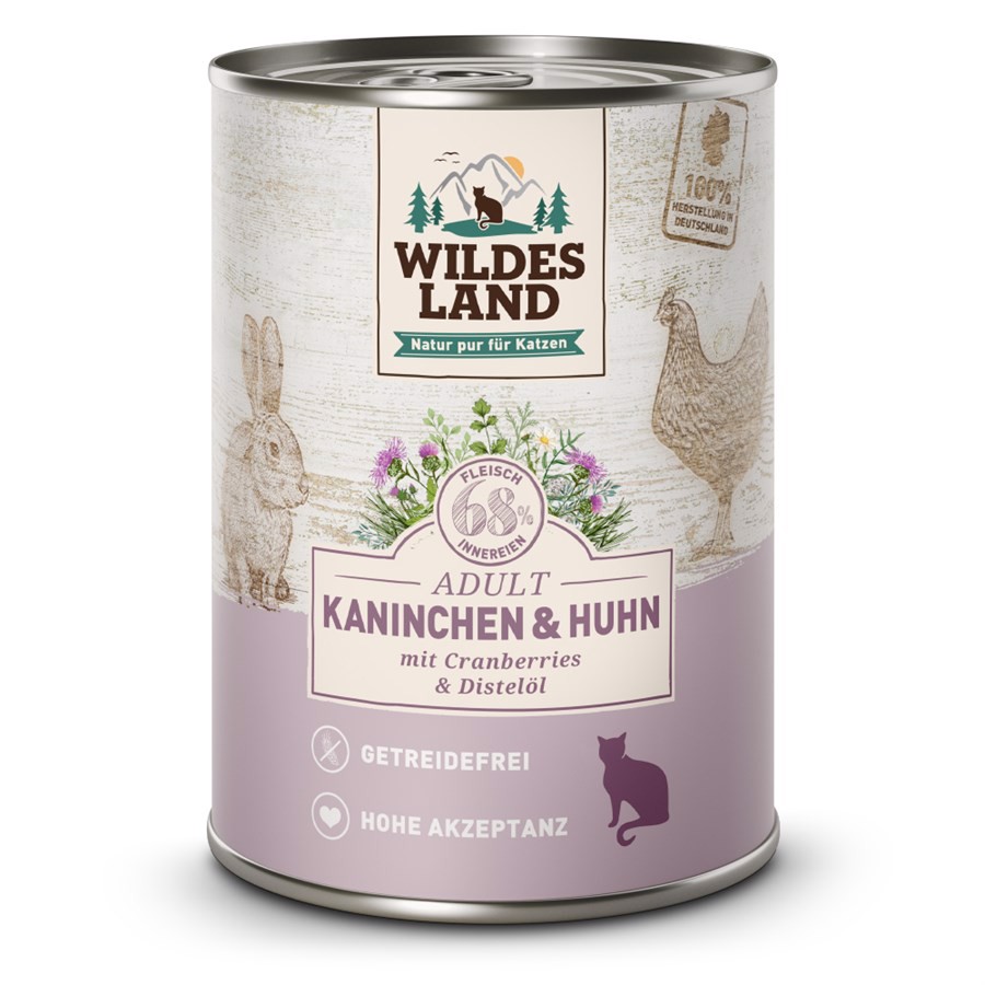 Wildes Land Cat Rabbit & Chicken With Cranberries, 400g