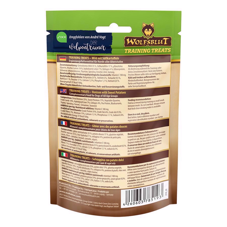 Wolfsblut Training Treats Dark Forrest, 70g