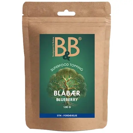 B&B Blåbær, Superfood topping 100 g.