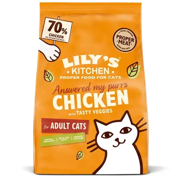 Lilys Kitchen tørfoder Adult Cat, 800g