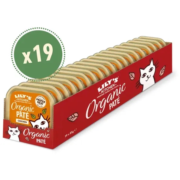 Lilys Kitchen Paté Cat Organic Chicken, 19x85g