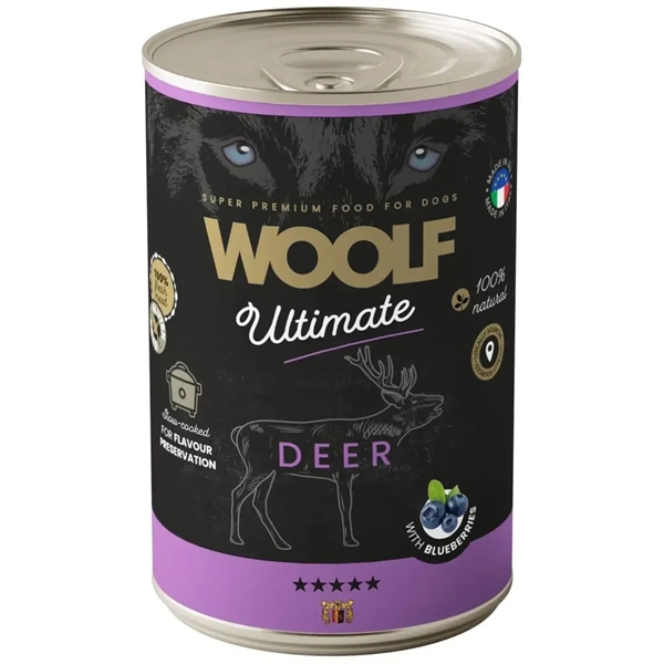 Woolf Ultimate Deer Dåsemad 400g - Kornfri