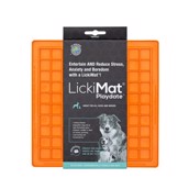 LickiMat PlayDate, Slow Eater, Small, orange