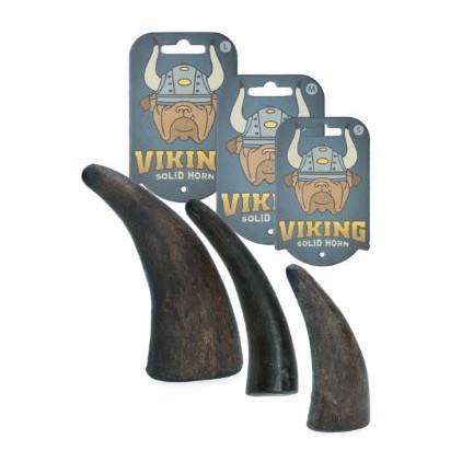 Viking bøffelhorn, fyldt, Large