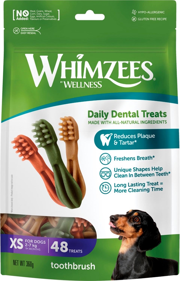 Whimzees Toothbrush Star XS, 48 stk, 360g
