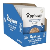 Applaws Cat Pouch Tuna Fillet With Crab, 12 pouches