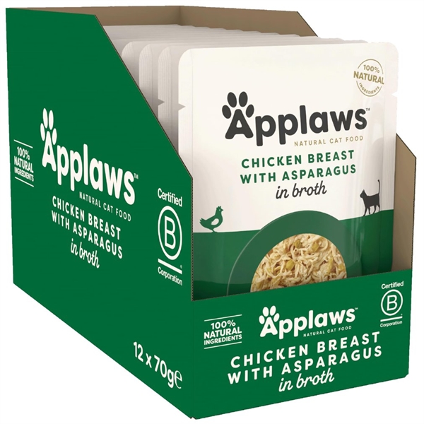 Applaws Cat Pouch Chicken And Asparagus, 12 pouches