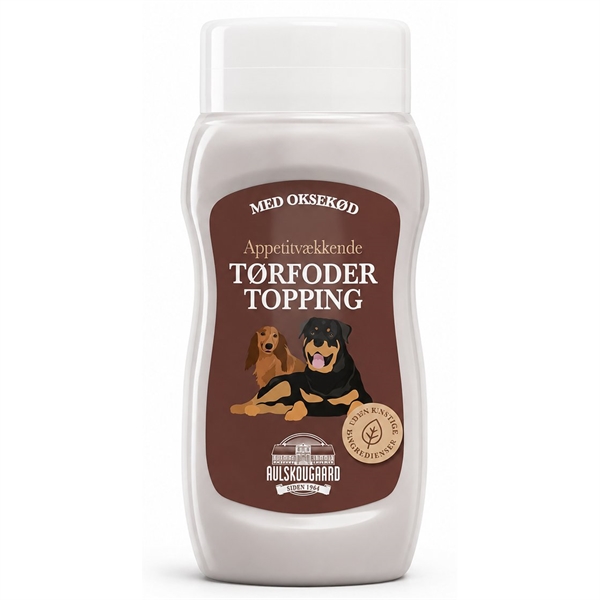 Avlskovgaard tørfoder topping, Okse, 300ml billede