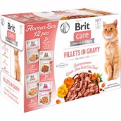 BRIT Cat Flavour Box Fillet in Gravy, 12 x 85g