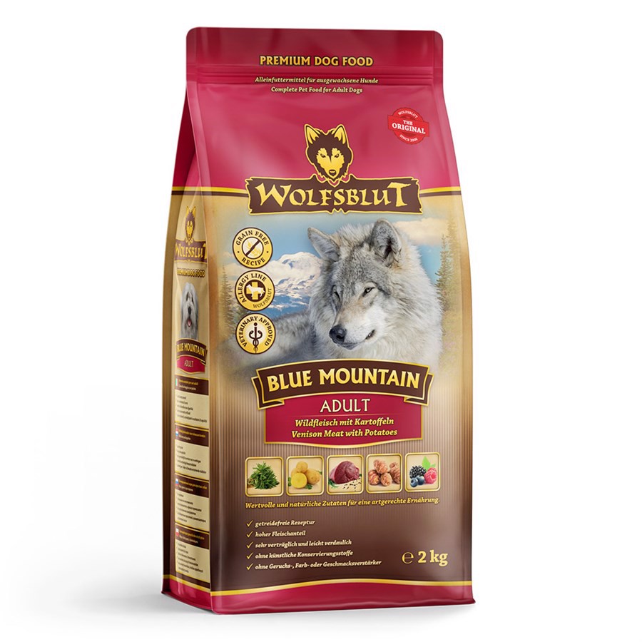 Billede af Wolfsblut Blue Mountain Adult med råvildt, 2 kg