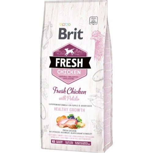 Billede af Brit Fresh Chicken Puppy Health Growth, 12 kg