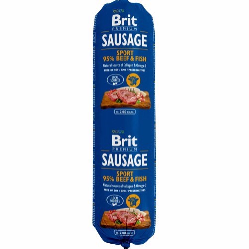 Billede af Brit Sausage Beef & Fish, 800g hos MyPets.dk