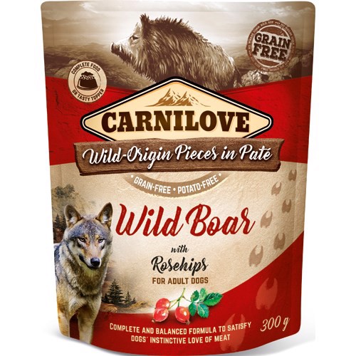 Billede af Carnilove Pouch Pate med Vildsvin, 300g hos MyPets.dk