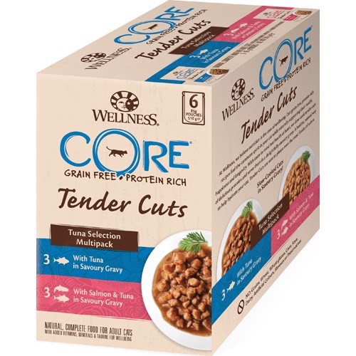 Core Tender Cuts Tuna Multipack, 4 x 6 poser