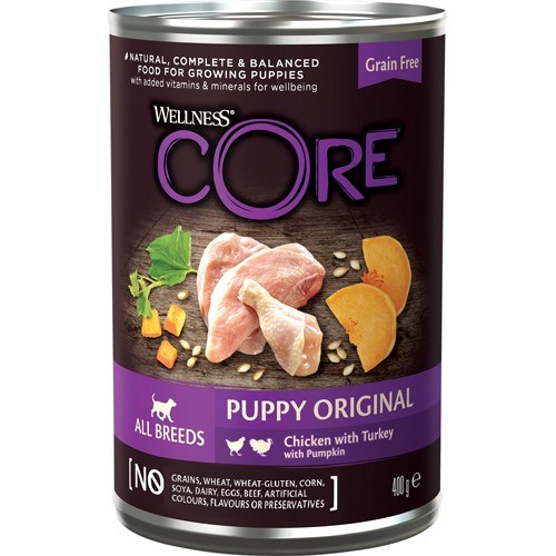 Core Puppy Original Chicken dåsemad, 6 x 400g