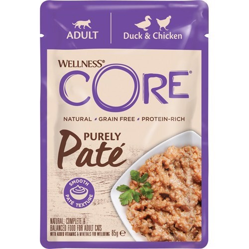 Billede af Core Purely Paté Duck & Chicken, 24 x 85g