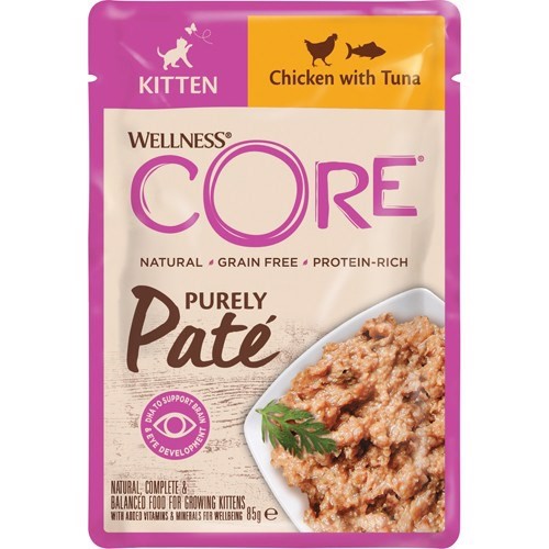 Billede af Core Purely Paté Kitten Tuna, 24 x 85g