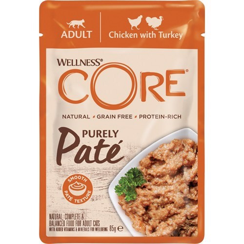 Billede af Core Purely Paté Chicken and Turkey, 24 x 85g