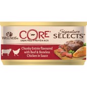 Core Shredded Boneless Beef/Chicken Entree dåsemad, 24 x 79g