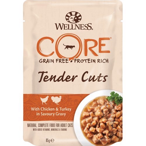 Billede af Core Tender Cuts Chicken/Turkey, 24 x 85g hos MyPets.dk