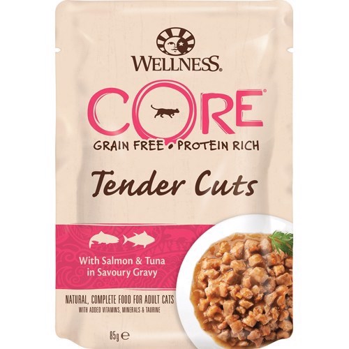 Billede af Core Tender Cuts Salmon/Tuna, 24 x 85g