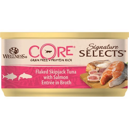 Billede af Core Flaked Tuna/Salmon Entree dåsemad, 24 x 79g hos MyPets.dk