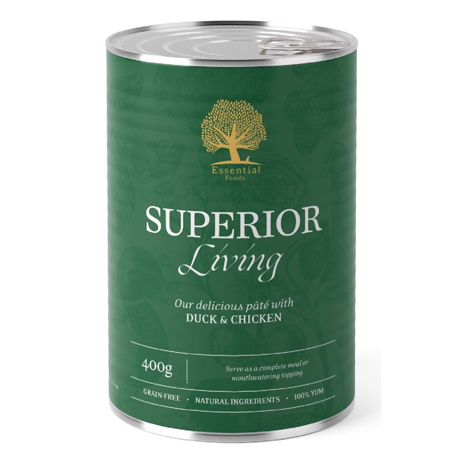 Se Essential Superior Living Paté, 6 x 400g hos MyPets.dk