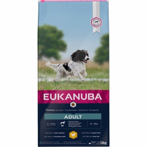 Billede af Eukanuba Adult Medium Breed, 12 kg hos MyPets.dk