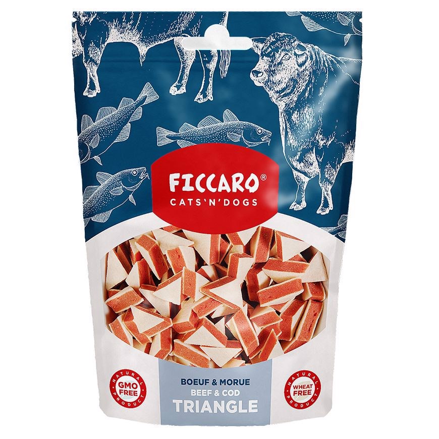 FICCARO Beef and Cod Triangle, 100g