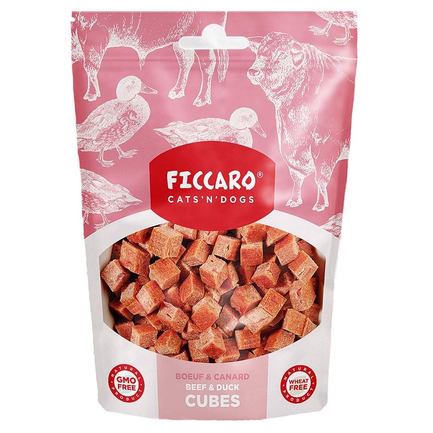 Billede af FICCARO Beef and Duck Cubes, 100g