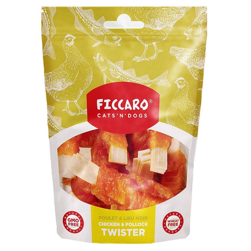 FICCARO Chicken and Pollock Twister, 100g thumbnail