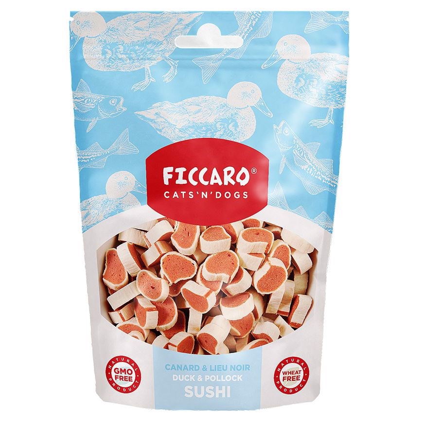 FICCARO Duck and Pollock Sushi, 100g thumbnail