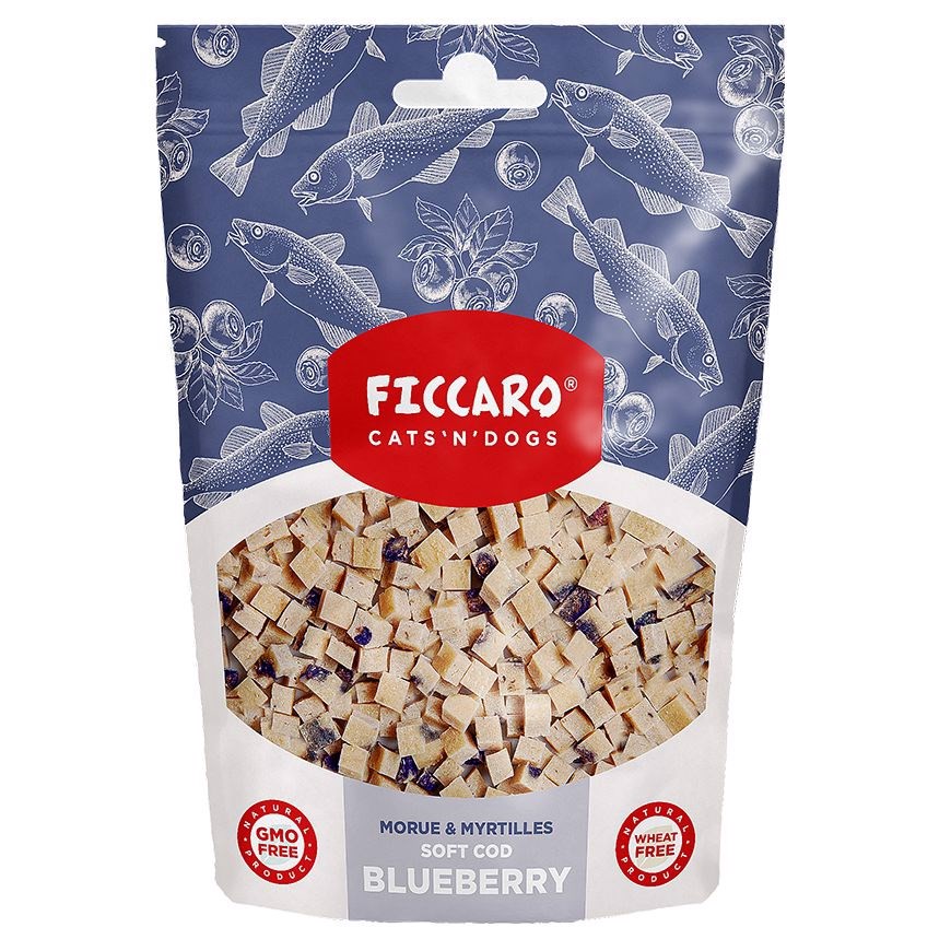 Billede af FICCARO Soft Cod Blueberry, 100g hos MyPets.dk