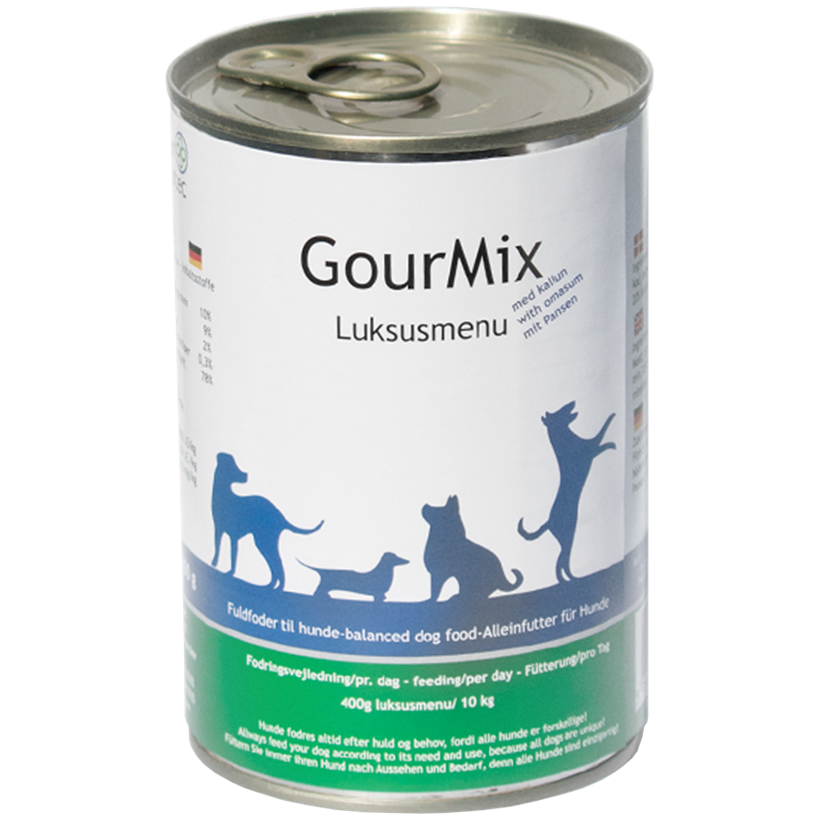 deformation forslag Placeret Gourmix dåsemad med kallun - fuldfoder på dåse til hunde