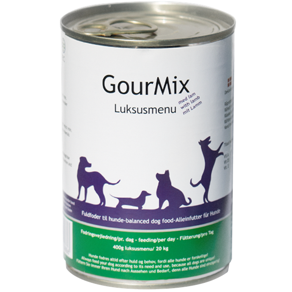 Billede af GourMix luksus dåsemad med lam, hund, 400g hos MyPets.dk