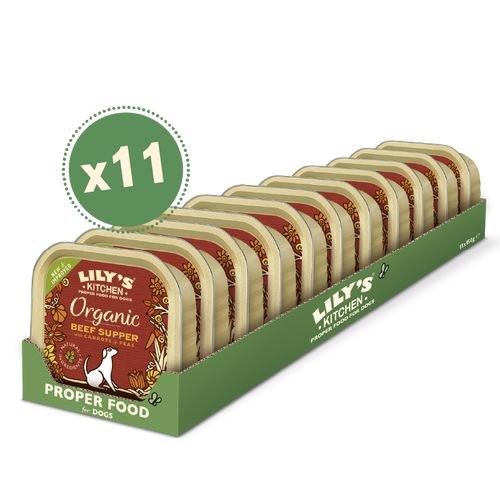 Lilys Kitchen Paté Organic Beef Supper, 11 x 150g thumbnail