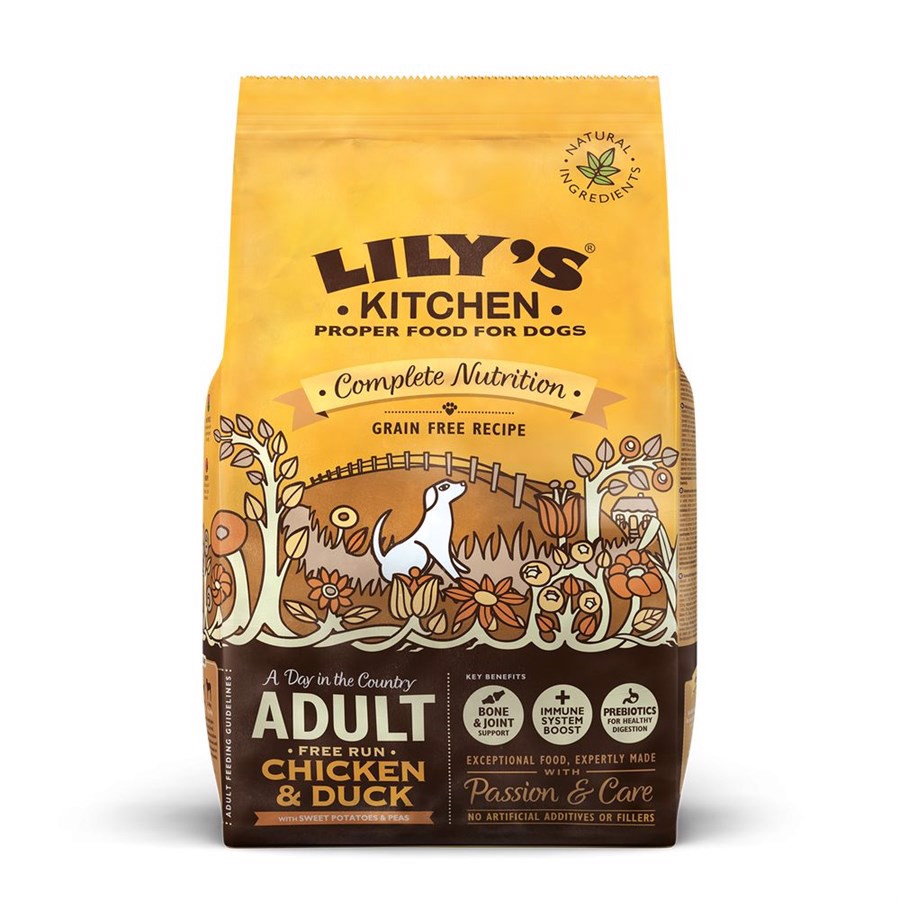 Lilys Kitchen tørfoder Adult Chicken & Duck, 7 kg