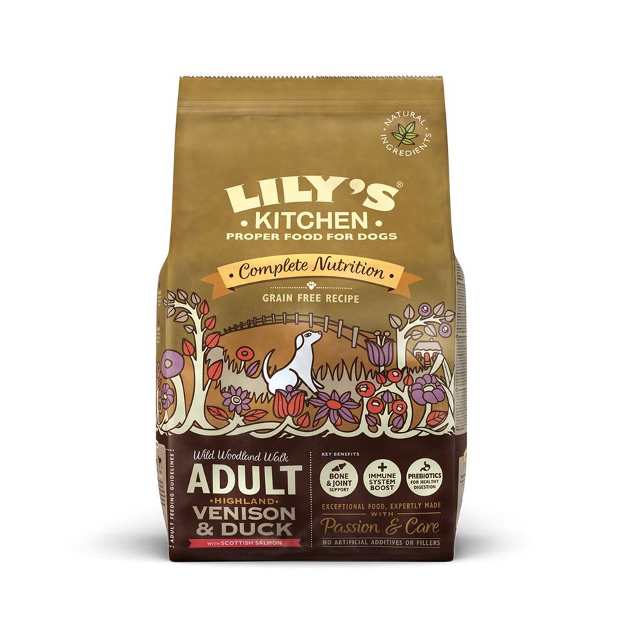 Lilys Kitchen tørfoder Adult Venison & Duck, 2.5 kg