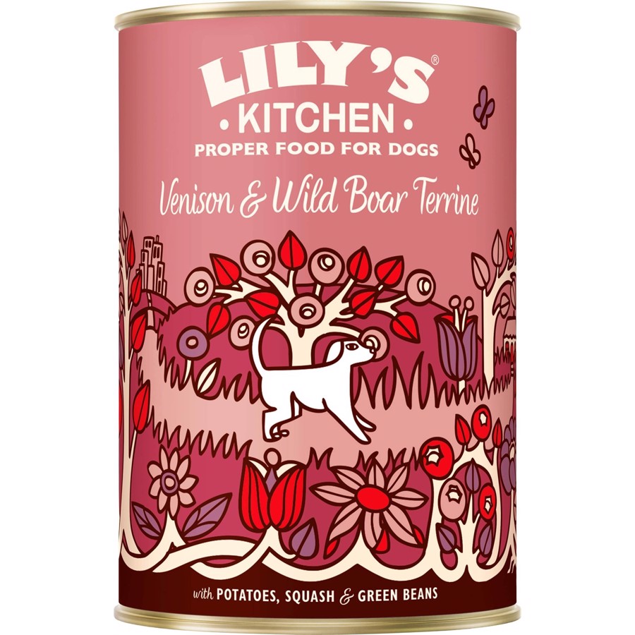 Lilys Kitchen dåsemad Venison and Wild Boar Terrine, 400g