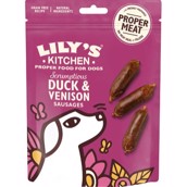 Lilys Kitchen Sausages Duck & Venison, 70g