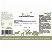 Vetcur Nutz pulver tilskud til hest, 300g