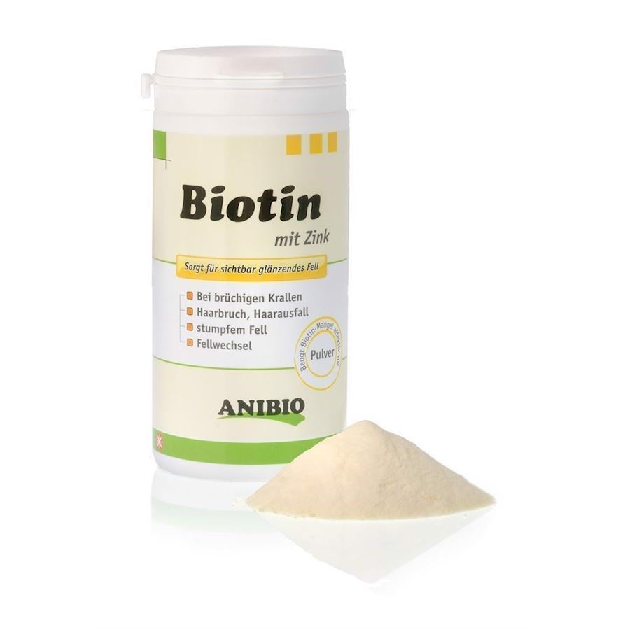 Anibio Biotin Zink tilskud til hunde - mod hårtab, kløende hud og tør, kedelig pels thumbnail