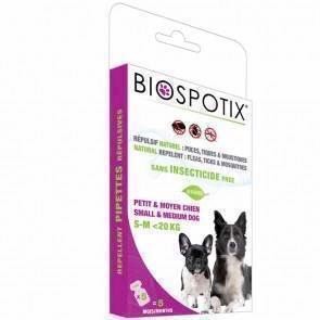 Billede af Biospotix loppe+flåt spot-on pipetter til hunde under 20 kg
